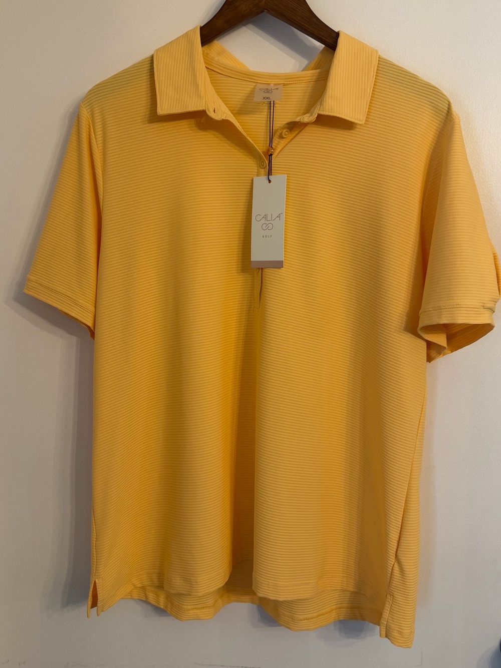 NWT CALIA Women's Puff Sleeve Golf Polo Size XXL